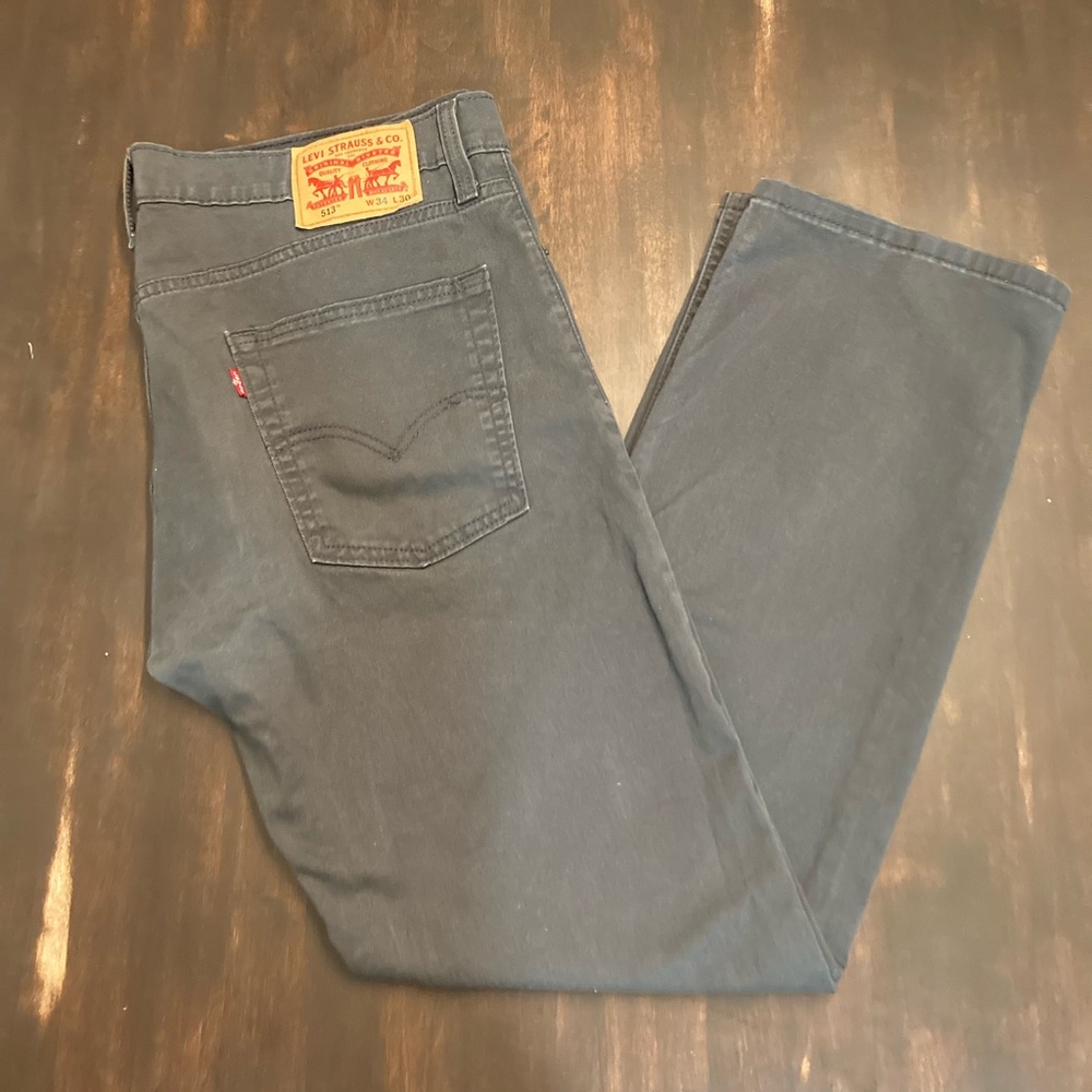 Levi's Men's Charcoal Straight Jeans